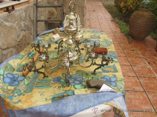Antig&uuml;edades: ANTIGUA LAMPARA DE TECHO - Foto 2