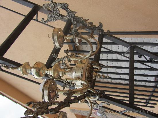 Antig&uuml;edades: ANTIGUA LAMPARA DE TECHO - Foto 3