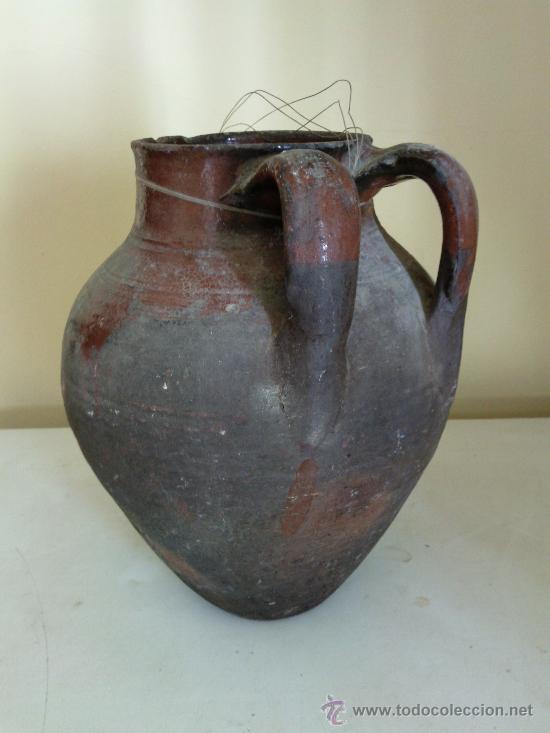 Antig&uuml;edades: Antiguo puchero de barro con dos asas - Foto 6
