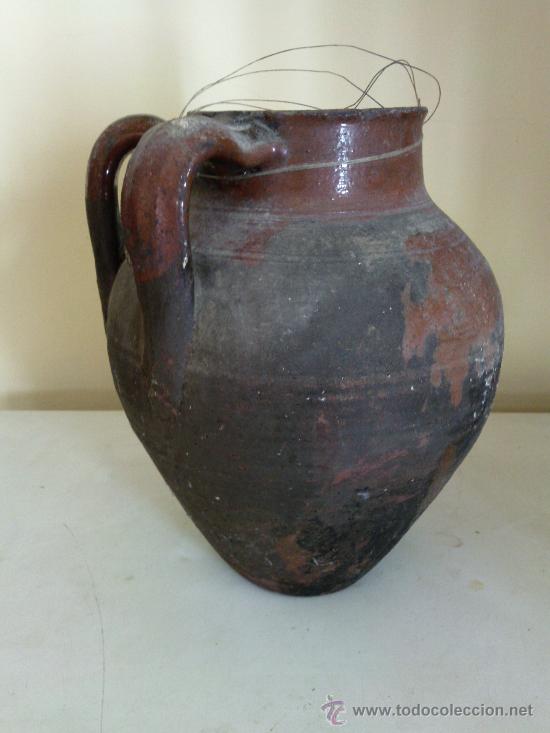 Antig&uuml;edades: Antiguo puchero de barro con dos asas - Foto 7
