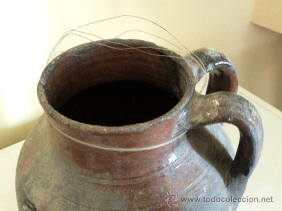 Antig&uuml;edades: Antiguo puchero de barro con dos asas - Foto 8
