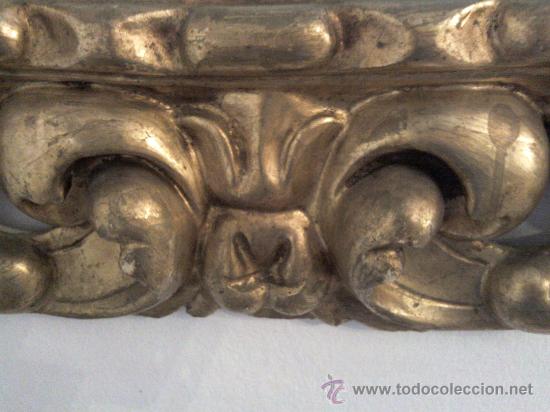Antig&uuml;edades: Espejo en madera tallada y dorada - Foto 4