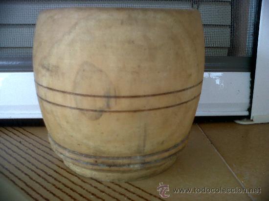 Antig&uuml;edades: ANTIGUO Y PRECIOSO MORTERO DE MADERA. - Foto 3