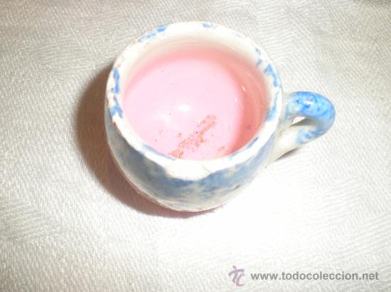 Antig&uuml;edades: taza de loza en miniatura - Foto 2