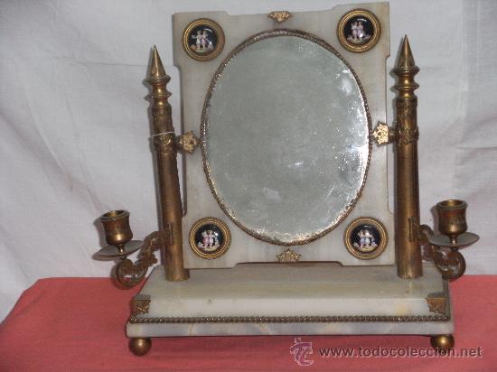 Antig&uuml;edades: Espejo imperio de mesa - Foto 1