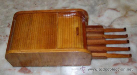 Antig&uuml;edades: PITILLERA DE MADERA - Foto 2