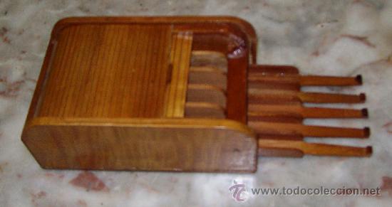 Antig&uuml;edades: PITILLERA DE MADERA - Foto 3