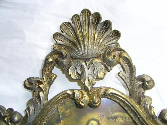 Antig&uuml;edades: MARCO ANTIGUO DE BRONCE-LATON - Foto 6