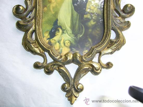Antig&uuml;edades: MARCO ANTIGUO DE BRONCE-LATON - Foto 7