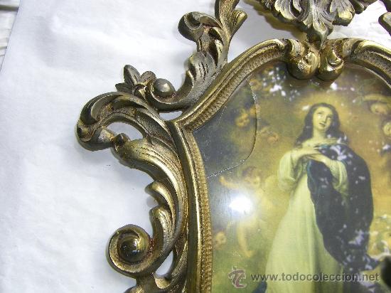 Antig&uuml;edades: MARCO ANTIGUO DE BRONCE-LATON - Foto 4