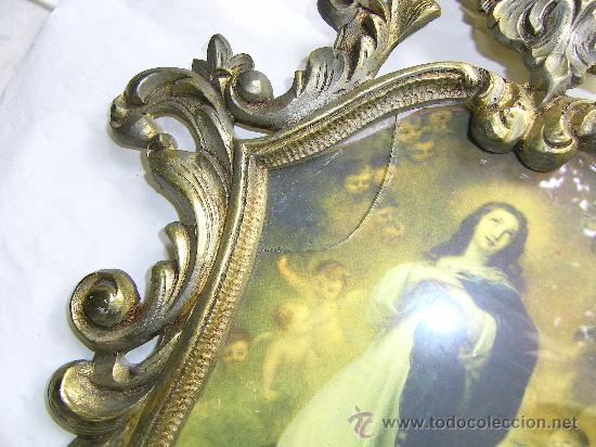 Antig&uuml;edades: MARCO ANTIGUO DE BRONCE-LATON - Foto 3