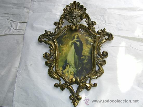 Antig&uuml;edades: MARCO ANTIGUO DE BRONCE-LATON - Foto 1