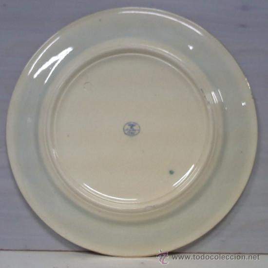Antig&uuml;edades: Plato de Peyro azul perfecto - Foto 2