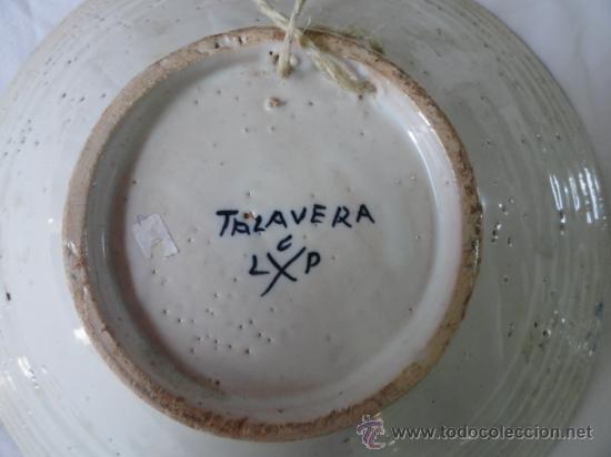 Antig&uuml;edades: DECORATIVO LEBRILLO DE TALAVERA. - Foto 7