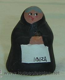 Antig&uuml;edades: FIGURA ABUELITA DE IBIZA-TERRACOTTA PINTADA-medidas 5*4*4 cms.