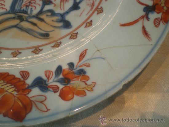 Antig&uuml;edades: plato chino en porcelana - Foto 5