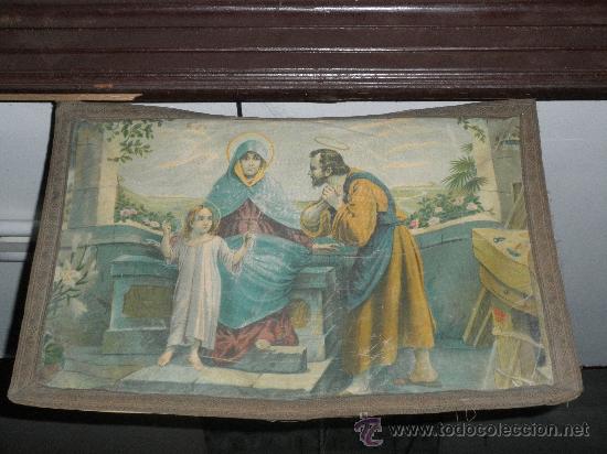 Antig&uuml;edades: &Aacute;NTIGUA TELA RELIGIOSA - Foto 1