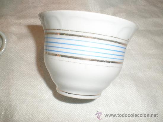 Antig&uuml;edades: juego de moca de porcelana - Foto 5