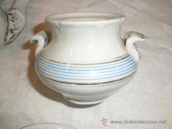 Antig&uuml;edades: juego de moca de porcelana - Foto 3