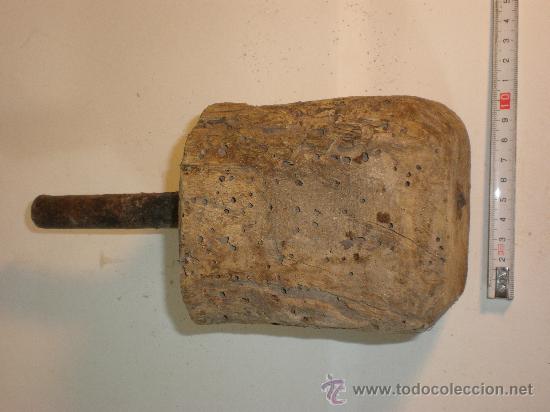 Antig&uuml;edades: ANTIGUO *MAZO*  MADERA CON MANGO DE HIERRO - Foto 6
