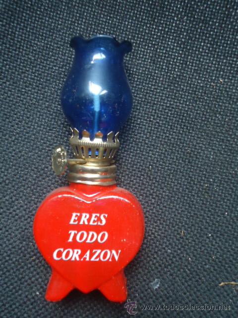 Antig&uuml;edades: ORIGINAL QUINQUE DE CRISTAL CON CORAZON - Foto 1