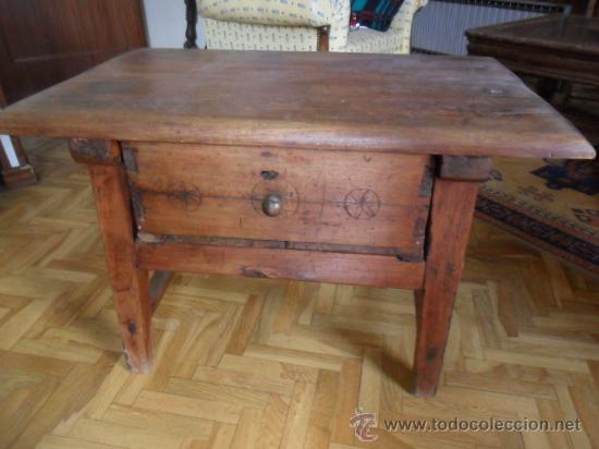 Antig&uuml;edades: MESA TOCINERA CASTELLANA SIGLO XIX - Foto 2
