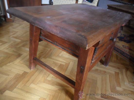 Antig&uuml;edades: MESA TOCINERA CASTELLANA SIGLO XIX - Foto 3