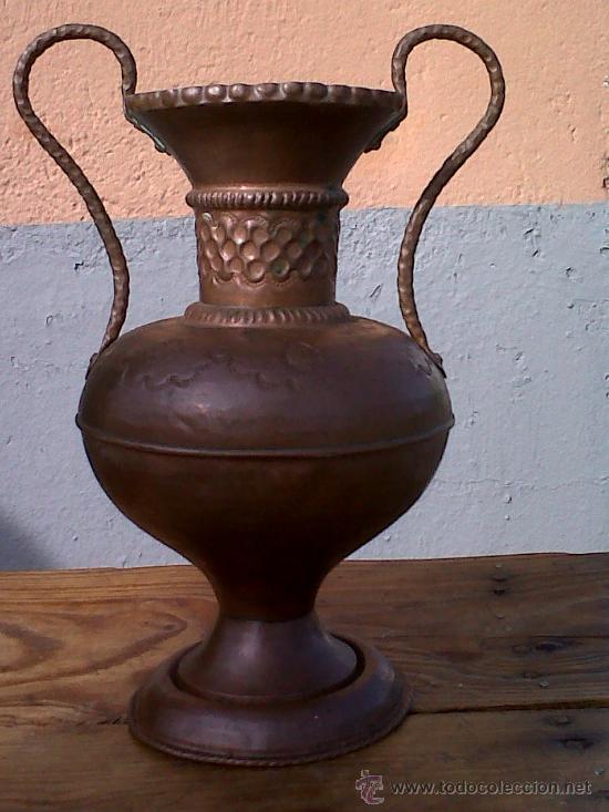 Antig&uuml;edades: PRECIOSO JARRON DE COBRE, - Foto 1