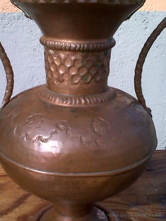 Antig&uuml;edades: PRECIOSO JARRON DE COBRE, - Foto 2