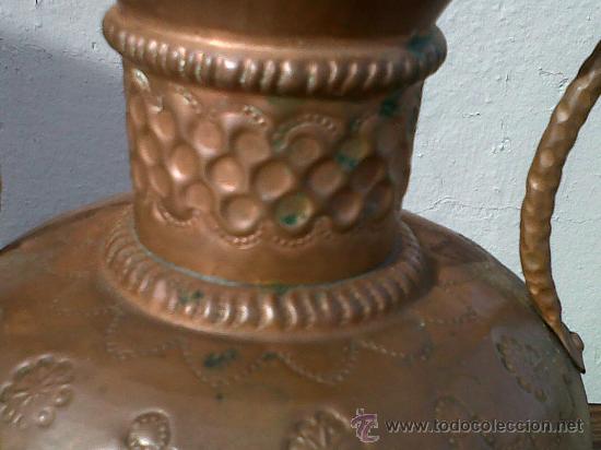 Antig&uuml;edades: PRECIOSO JARRON DE COBRE, - Foto 3