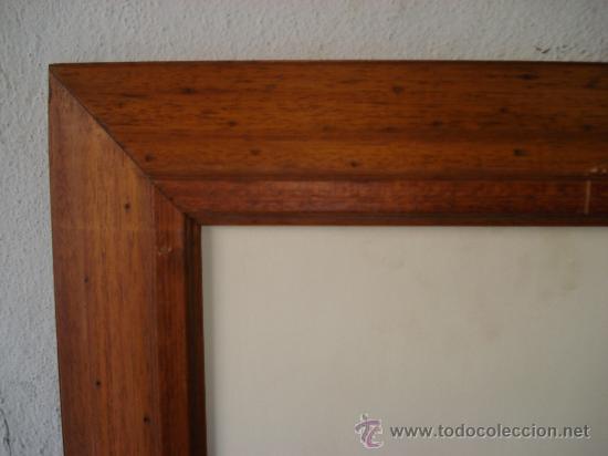 Antig&uuml;edades: MARCO MADERA ENCERADA con tabla estucada - Foto 2