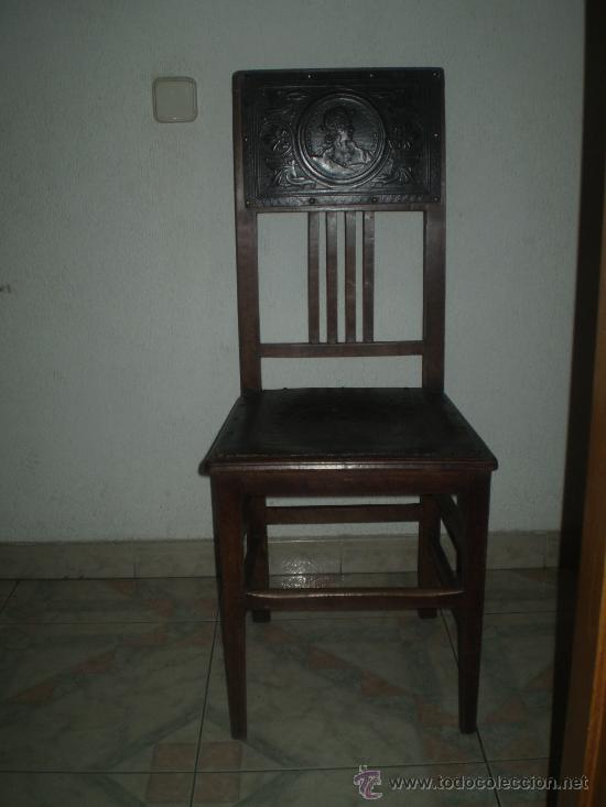 Antig&uuml;edades: SILLA  S XIX ESTILO RENACIMIENTO - Foto 1