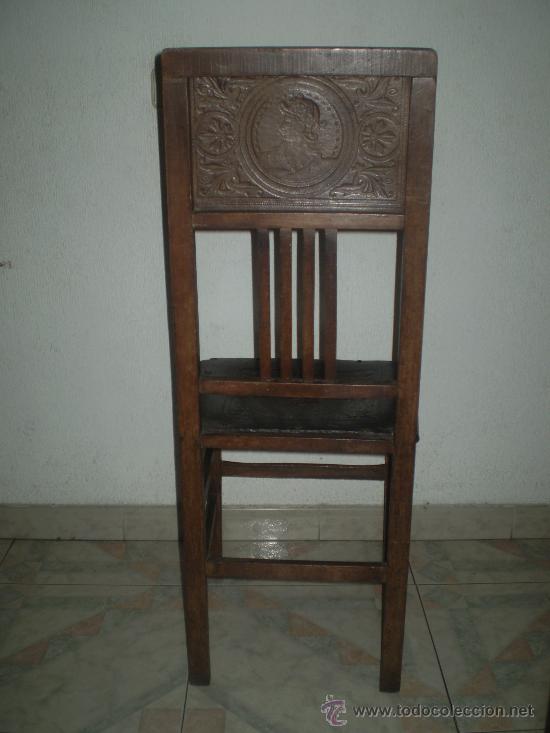 Antig&uuml;edades: SILLA  S XIX ESTILO RENACIMIENTO - Foto 4