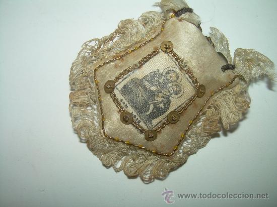 Antig&uuml;edades: ANTIGUO ESCAPULARIO DE TELA. - Foto 2