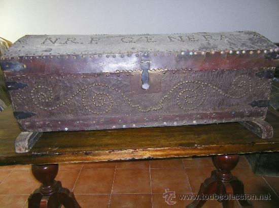 Antig&uuml;edades: ESPLENDIDO BAUL ANTIGUO - Foto 8