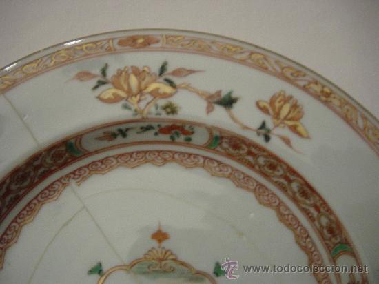 Antig&uuml;edades: R07 - Plato compania Indias con defeto - Foto 2