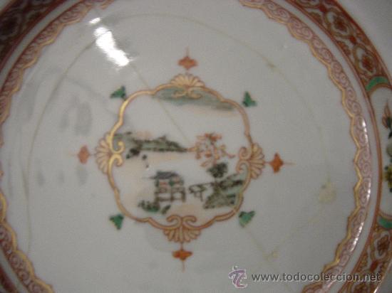 Antig&uuml;edades: R07 - Plato compania Indias con defeto - Foto 3