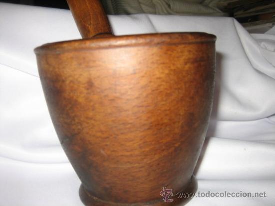 Antig&uuml;edades: ANTIGUO MORTERO DE MADERA - Foto 2