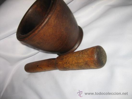 Antig&uuml;edades: ANTIGUO MORTERO DE MADERA - Foto 3