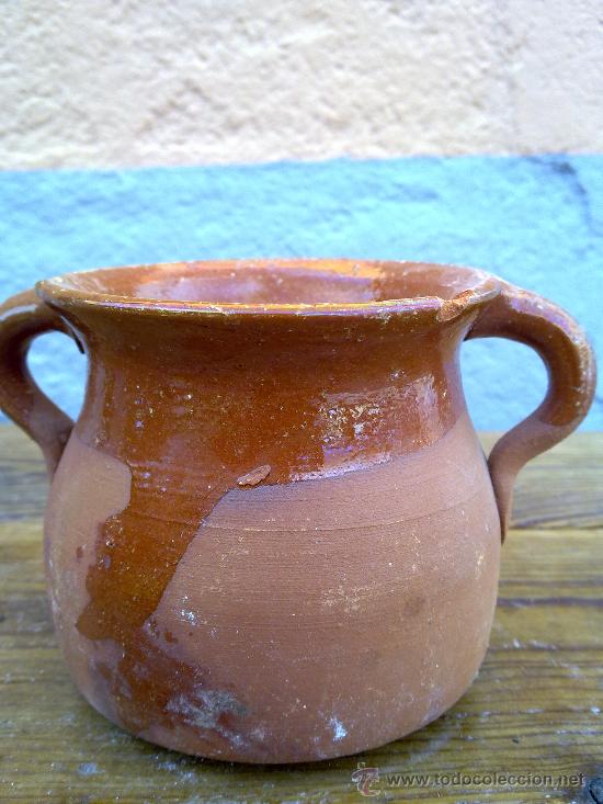 Antig&uuml;edades: ANTIGUO PUCHERO DE BARRO. - Foto 1