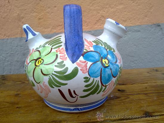 Antig&uuml;edades: PRECIOSA CANTARA PINTADA A MANO. - Foto 1
