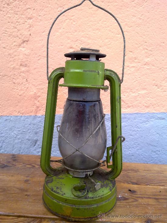 Antig&uuml;edades: BONITO FAROL EN COLOR VERDE. - Foto 1