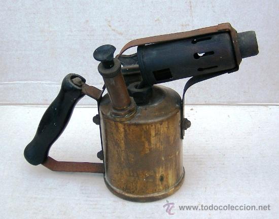 Antig&uuml;edades: soplete de laton antiguo de la marca Only - Foto 2