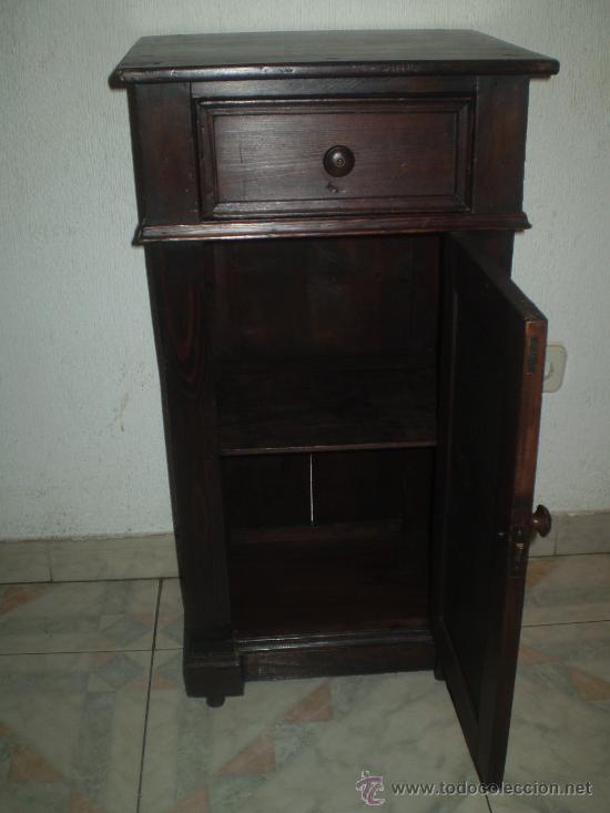 Antig&uuml;edades: MESILLA DE PINO S XIX - Foto 4