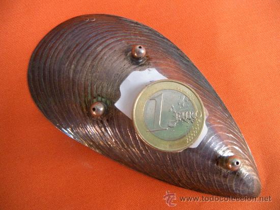 Antig&uuml;edades: MAGN&Iacute;FICA BANDEJA DE PLATA CON FORMA DE MEJILL&Oacute;N - Foto 2