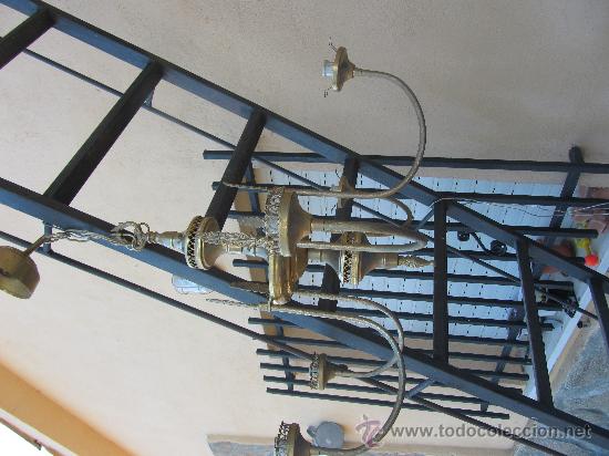 Antig&uuml;edades: lampara de techo en Metal - Foto 1