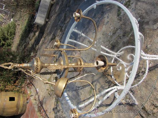 Antig&uuml;edades: lampara de techo en Metal - Foto 2