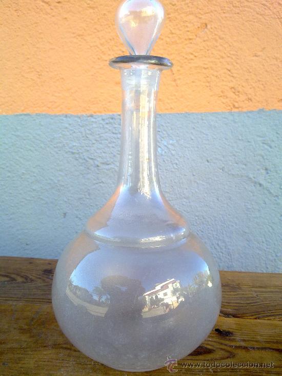 Antig&uuml;edades: ANTIQUISIMA BOTELLA DE CRISTAL. - Foto 1