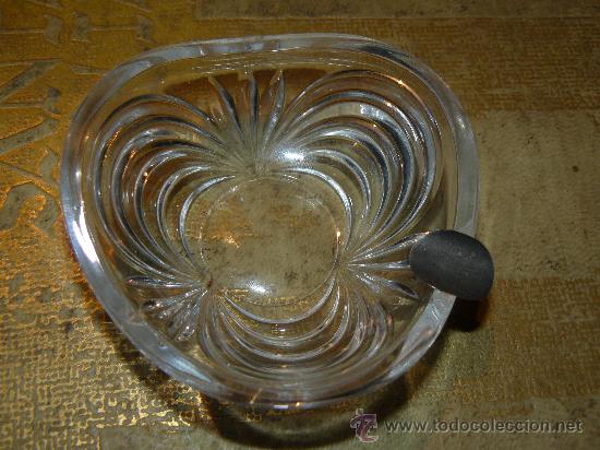 Antig&uuml;edades: CENICEROS DE CRISTAL TALLADO Y PLATA - Foto 2