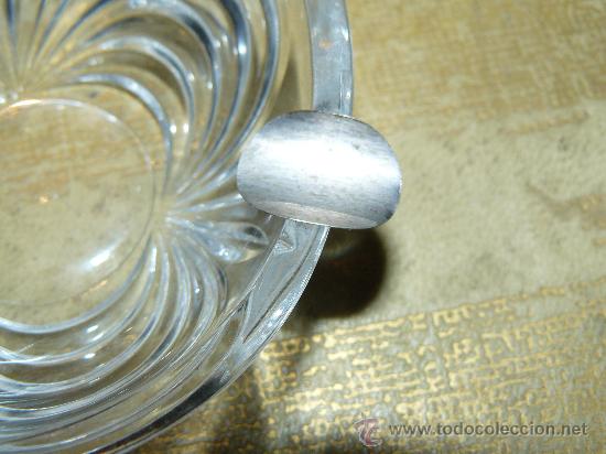 Antig&uuml;edades: CENICEROS DE CRISTAL TALLADO Y PLATA - Foto 4